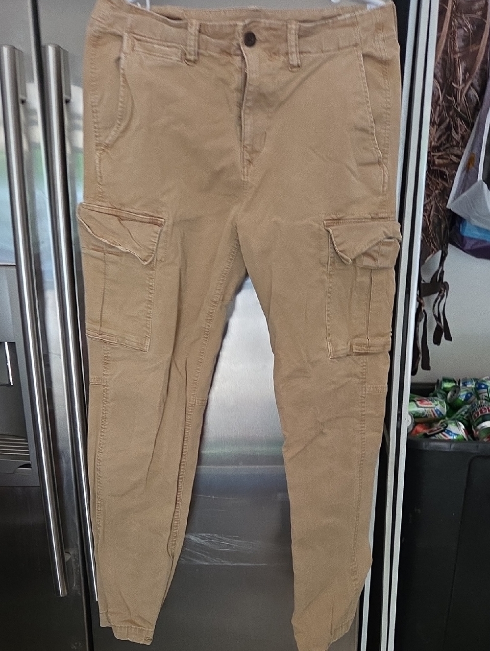 American Eagle Outfitters Tan Cargo Jogger Pants